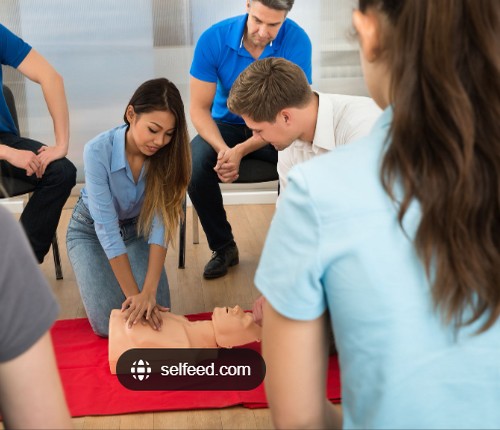 Photo of practicing CPR, courtesy of https://selfeed.com/
