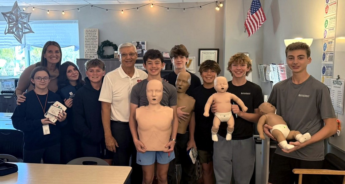 Bradenton Christian School Teaching Hands-Only CPR