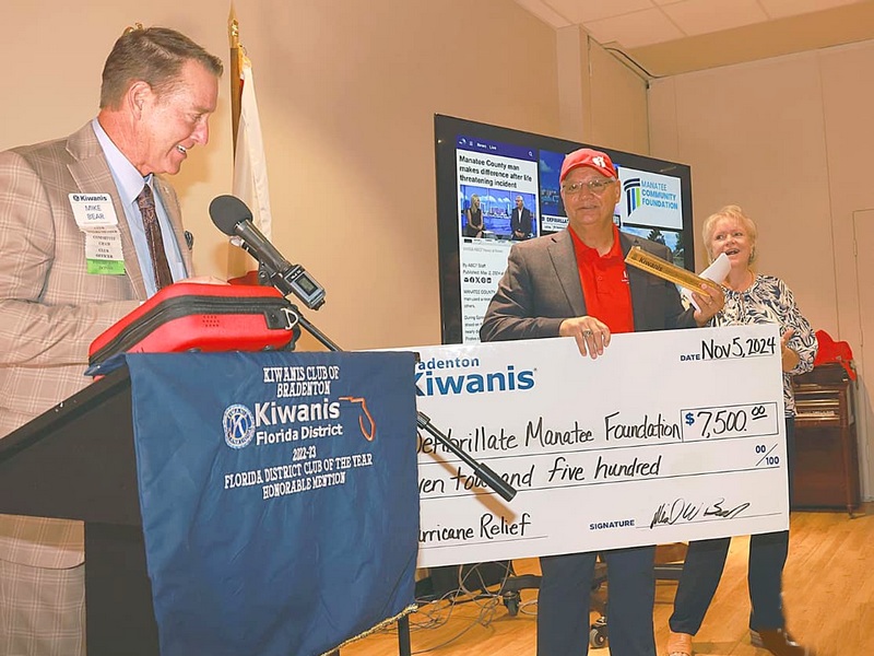 Donation from Bradenton Kiwanis Club