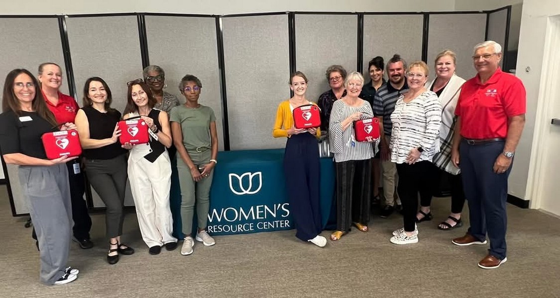 AED Donation to Womans Resource Center